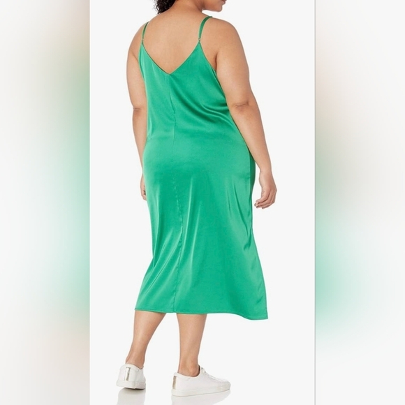 The Drop Women's Ana Silky V-Neck Midi Slip Dress #840 - Picture 10 of 13